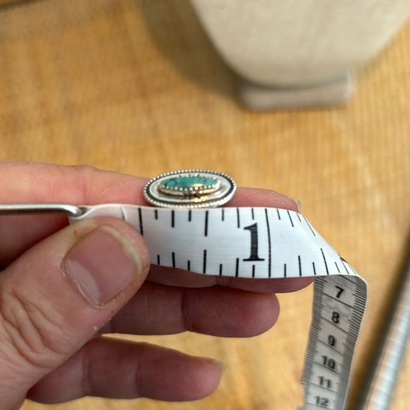 Navajo Sterling Silver ring with turquoise stone size 6.25 in great condition - Picture 8 of 8